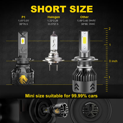 NAOEVO P1 140W Large LED / 2 Bulb (مقاس H4)