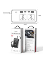 YESIDO VC07 200W Car Power Inverter 12V to 220V with QC 3.0 & PD Charging
