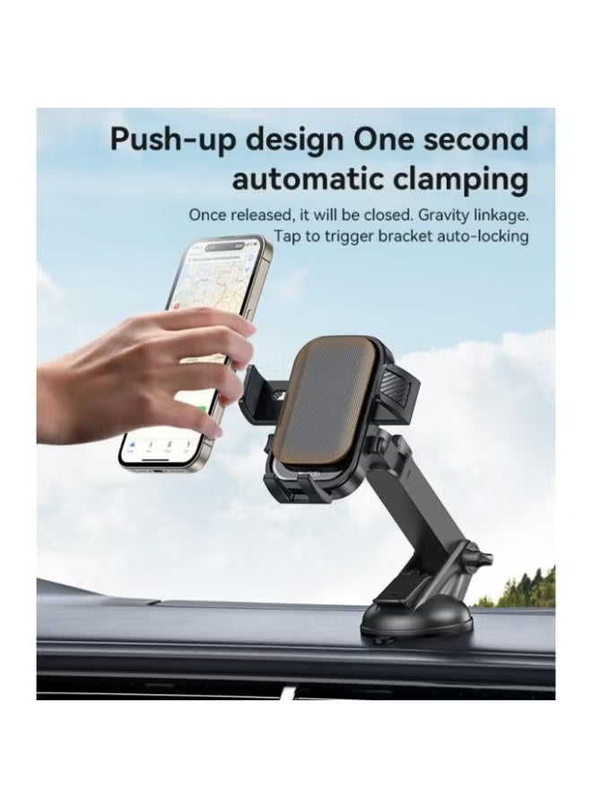 YESIDO C267 Auto-Clamping Car Phone Holder – 360° Rotation