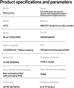 YESIDO Portable Cordless Car Vacuum Cleaner