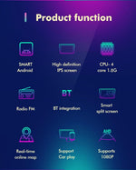 CASKA C360 Android Car Multimedia Screen with Control Buttons
