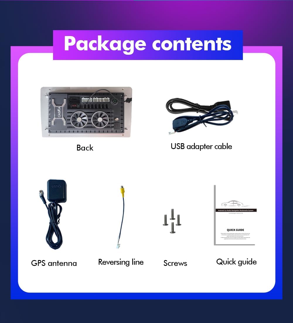 CASKA C360 Android Car Multimedia Screen with Control Buttons
