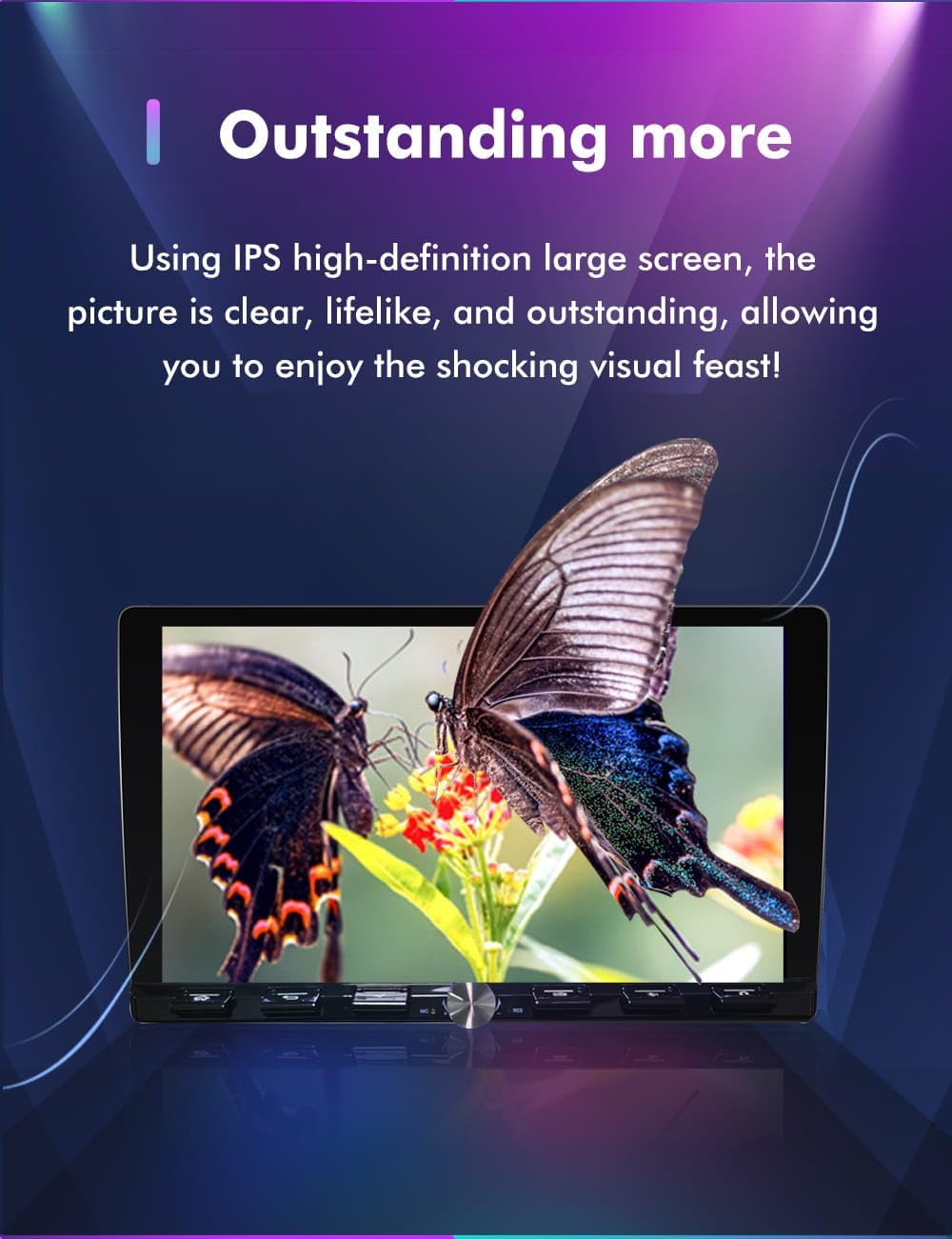 CASKA C360 Android Car Multimedia Screen with Control Buttons