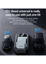 YESIDO VC11 6000mAh Car Jump Starter & Portable Power Bank – 800A