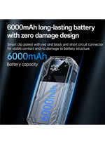 YESIDO VC11 6000mAh Car Jump Starter & Portable Power Bank – 800A