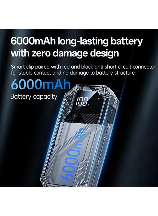 YESIDO VC11 6000mAh Car Jump Starter & Portable Power Bank – 800A