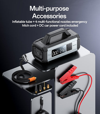 yesido 5 in 1 Car Jump Starter 150PSI Tire Inflator Pump 10000mAh Power Bank