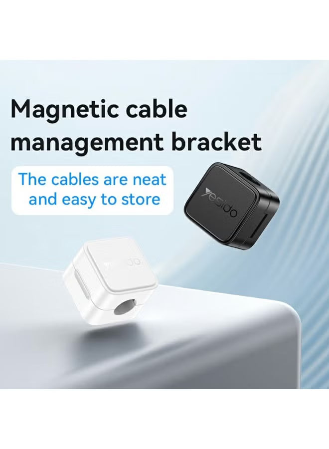 YESIDO C216 Mini Magnetic Cable Organizer Clips – 4 Pieces